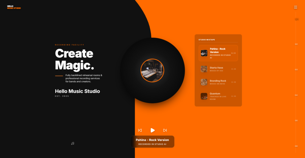 Hello Music Studio Project Image